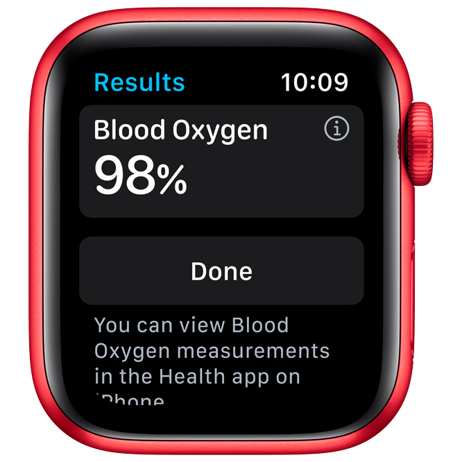 Apple Watch Series 6 GPS 44mm Red Aluminum Case with Red Sport Band / Red