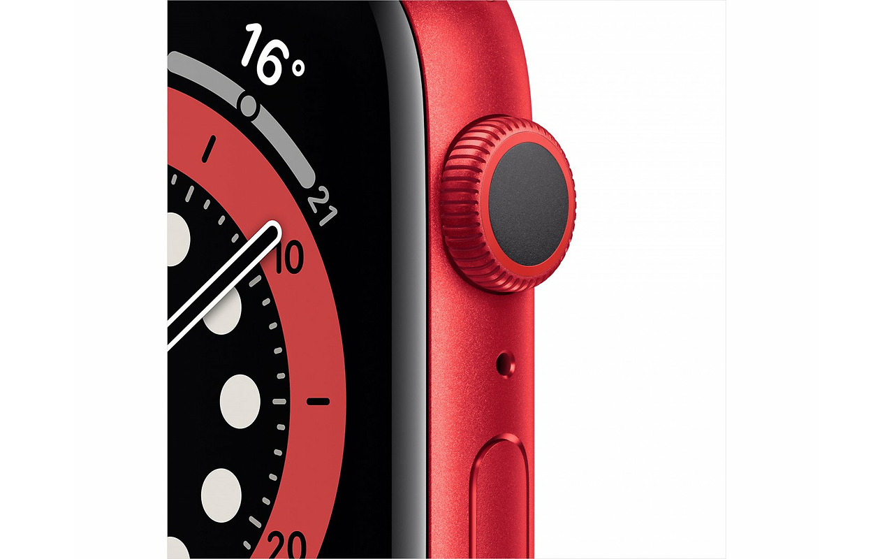 Apple Watch Series 6 GPS 44mm Red Aluminum Case with Red Sport Band / Red