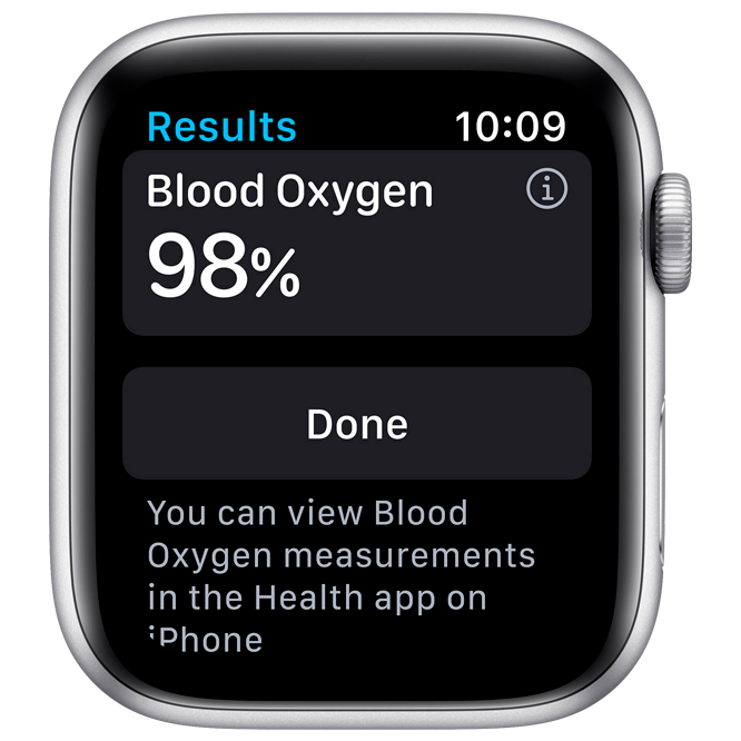 Apple Watch Series 6 GPS 40mm Silver Aluminum Case with White Sport Band / White