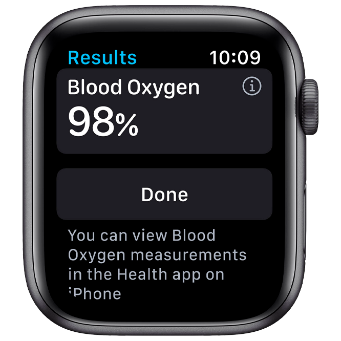 Apple Watch Series 6 GPS 40mm Space Gray Aluminum Case with Black Sport Band / Black