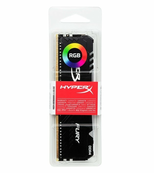 Kingston HyperX FURY RGB HX434C16FB3A/16 / 16GB / DDR4 / 3466 / PC27700 / CL16 / 1.35V /