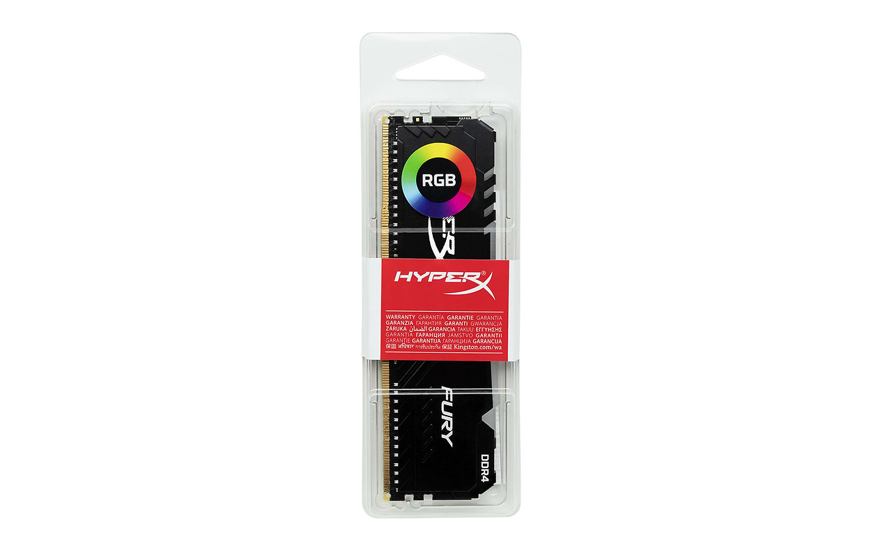 Kingston HyperX FURY DDR4 RGB HX436C17FB3A/8 / 8GB DDR4 3600 Intel XMP Ready /