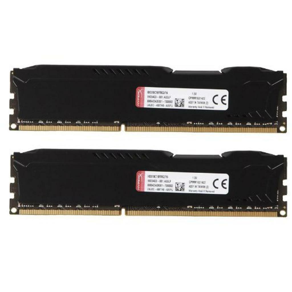 Kingston HyperX FURY HX318C10FBK2/8 / 2*4GB DDR3 1866 / Black