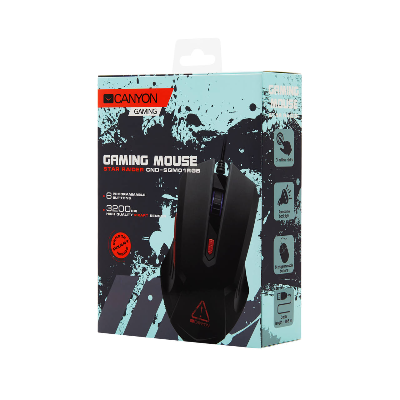 Canyon Star Raider CND-SGM01 Gaming Mouse / Black