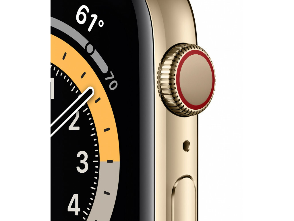 Apple Watch Series 6 GPS + Cellular 40mm Gold Stainless Steel Case with Gold Milanese Loop / Gold