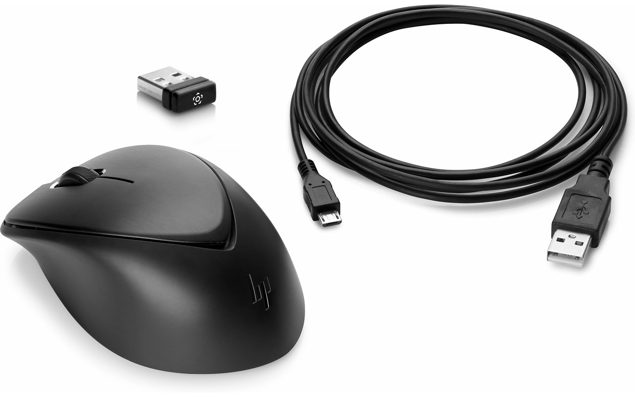 HP Wireless Premium Soft-Touch Mouse / 1JR31AA / Black