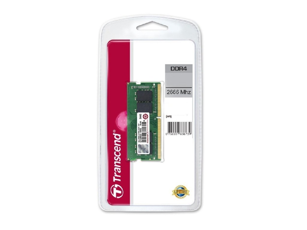 SODIMM RAM Transcend 32GB / DDR4 / 2666MHz / PC21300 / CL19 /