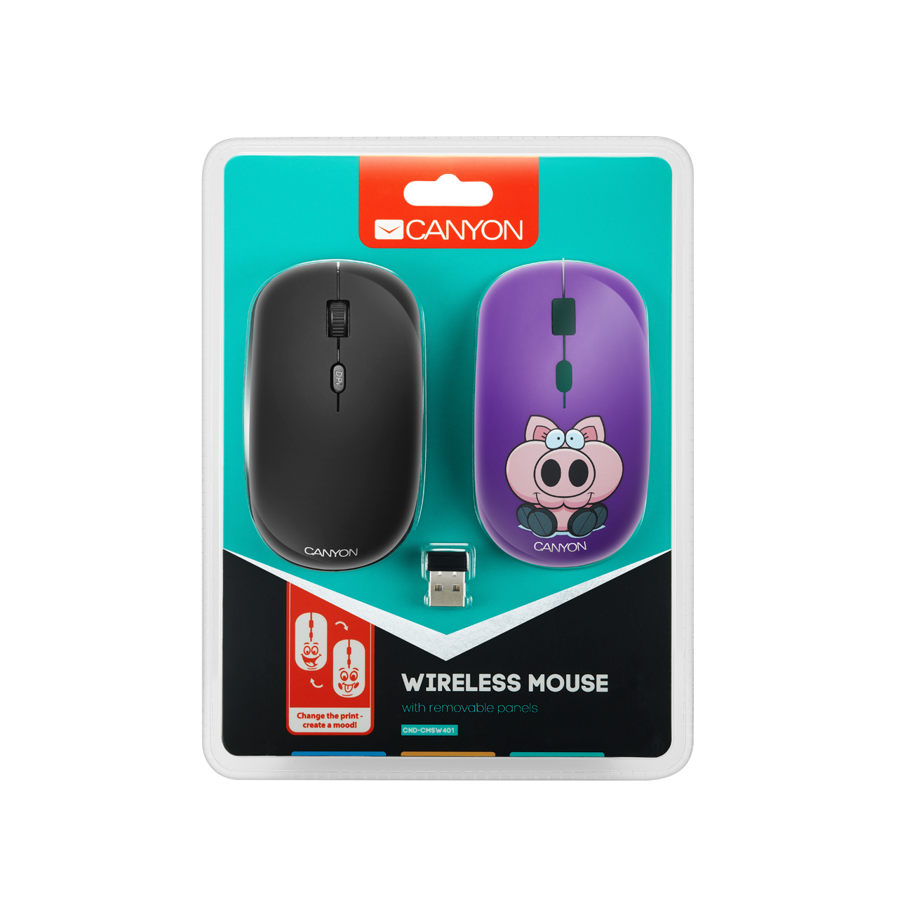 Canyon CND-CMSW401 Wireless Mouse / Purple