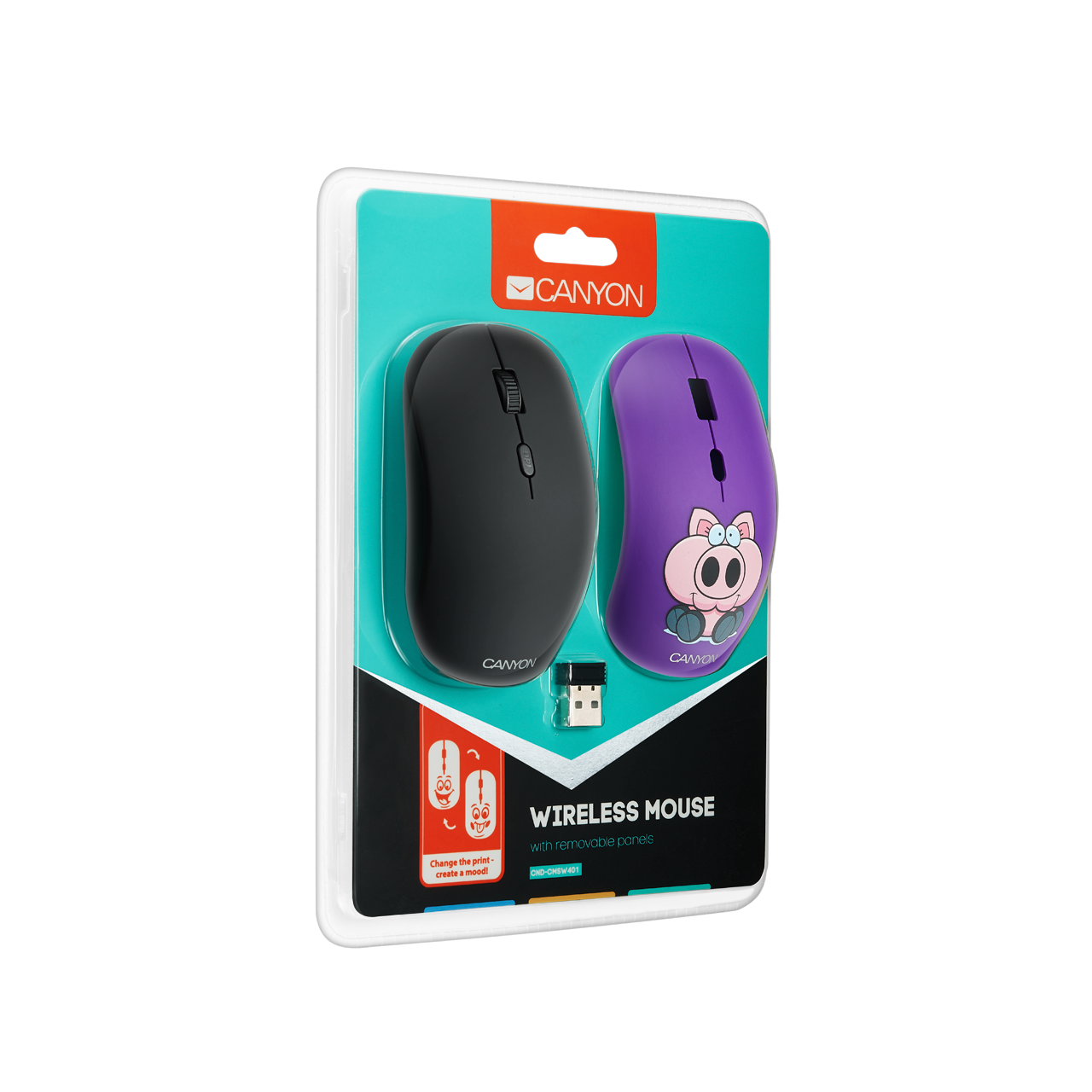 Canyon CND-CMSW401 Wireless Mouse / Purple