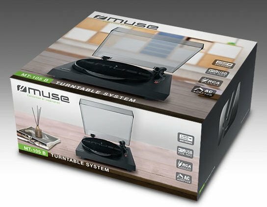 MUSE MT-105 B Vinyl Audio System / Black
