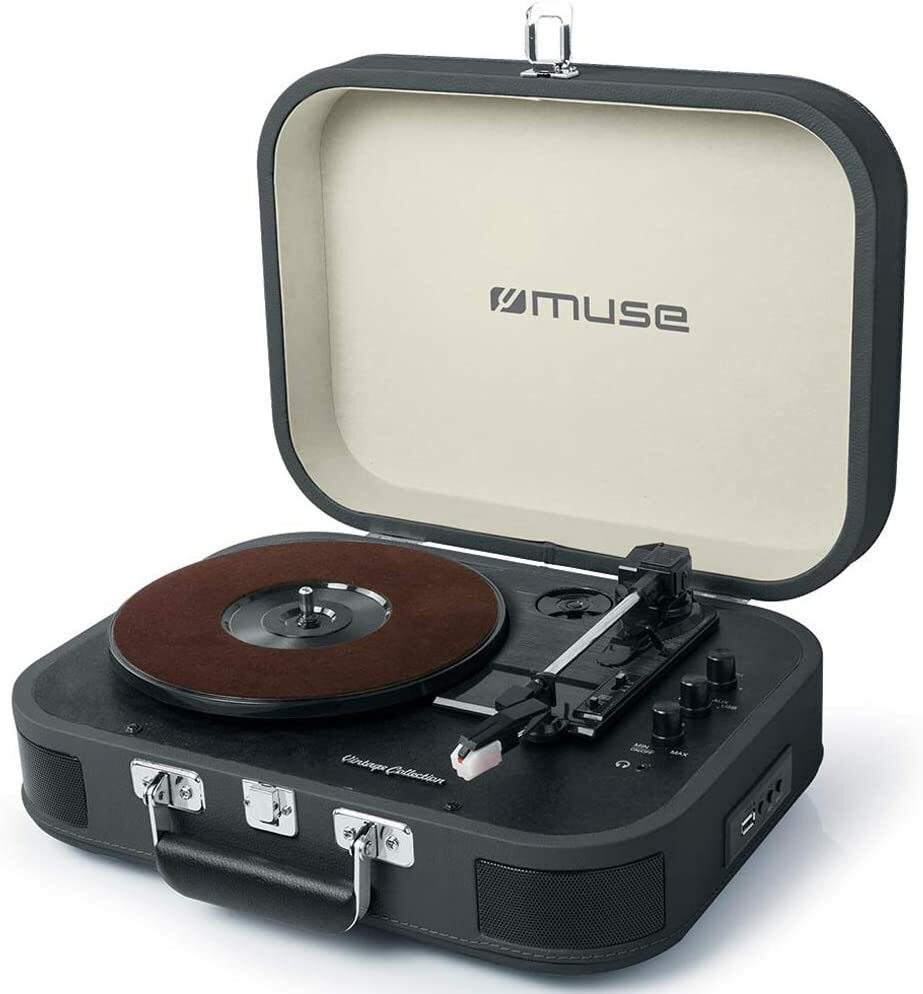 MUSE MT-201 DG Vinyl Audio System / Black