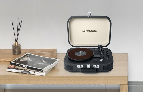 MUSE MT-201 DG Vinyl Audio System / Black