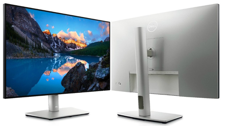 DELL U2421E / 23.8" FullHD IPS LED Borderless / LAN + USB-C Port / Silver