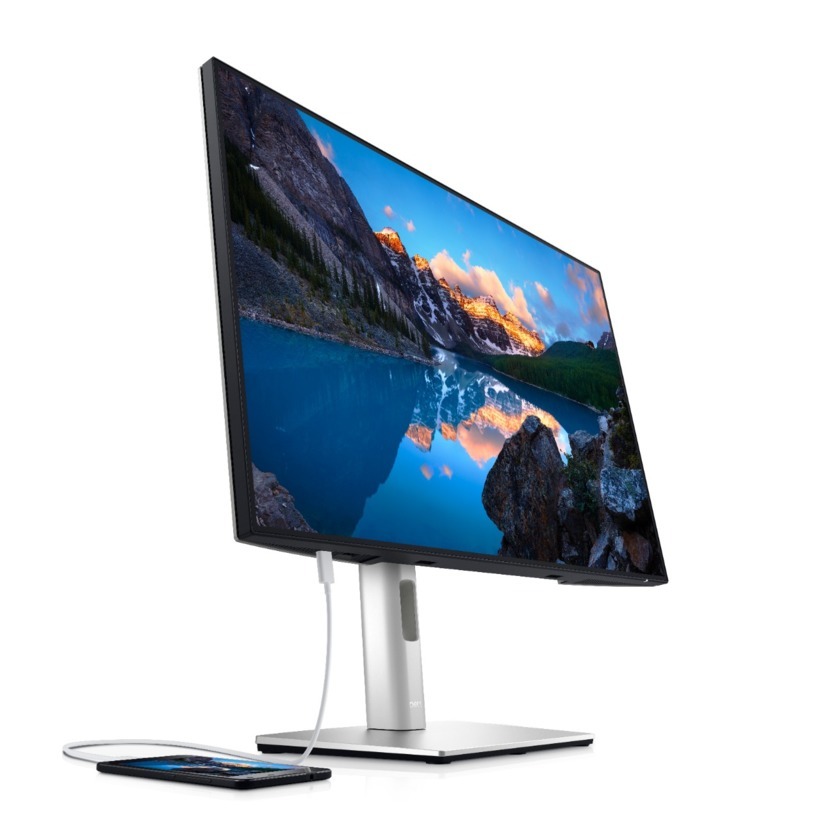 DELL U2421E / 23.8" FullHD IPS LED Borderless / LAN + USB-C Port / Silver