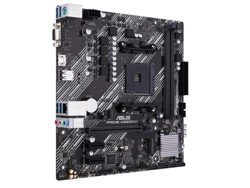 ASUS PRIME A520M-K mATX AM4 Dual DDR4 4600MHz