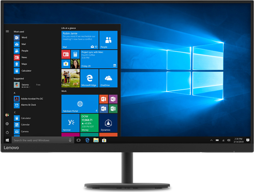 Lenovo D32qc-20 / 32" Curved 2560x1440 Black