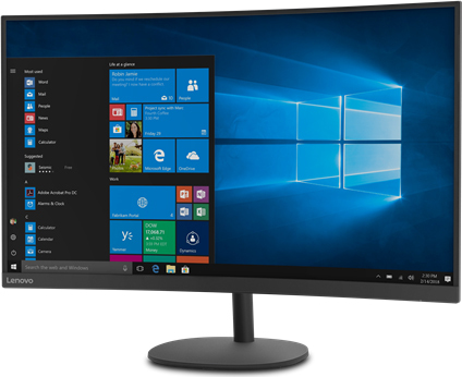 Lenovo D32qc-20 / 32" Curved 2560x1440 Black