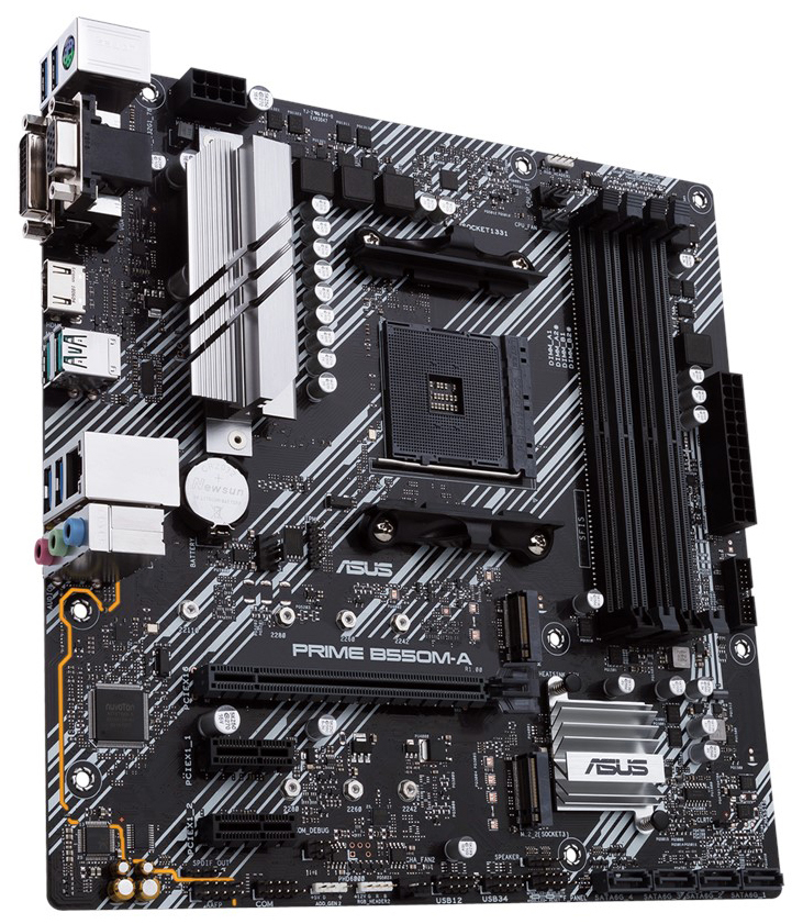 ASUS PRIME B550M-A / mATX AM4 Socket Dual 4xDDR4-4600 /