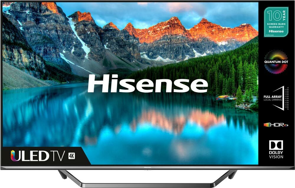 Hisense 55U7QF / 55' 3840x2160 Quantum dot Premium ULED SMART TV VIDAA U4.0 OS / Black