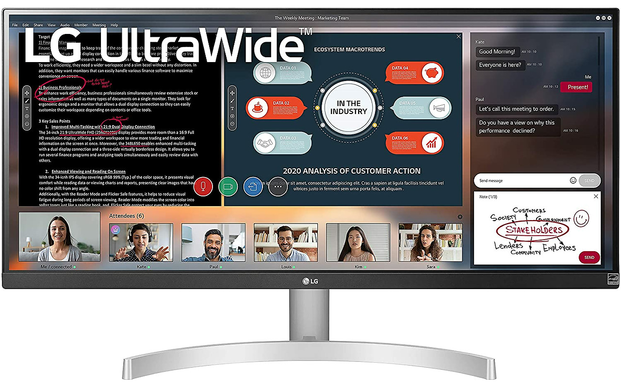 LG 29WN600 / 29'' IPS 2560x1080 / Grey