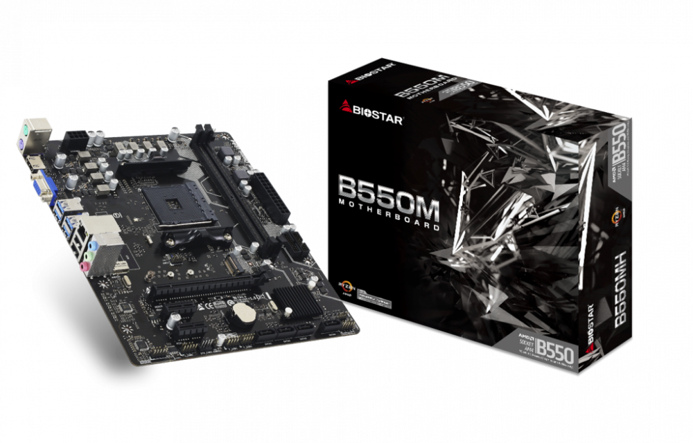 Biostar Racing B550MH / mATX Socket AM4 Dual 2xDDR4-4933+