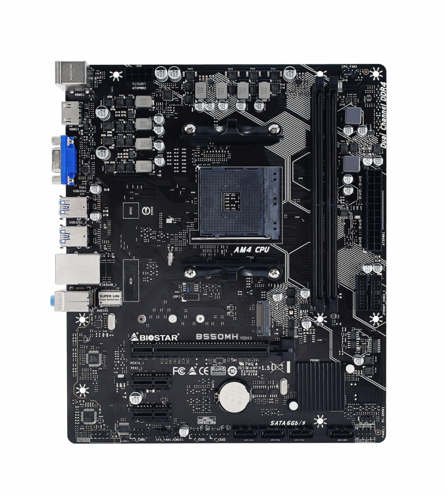 Biostar Racing B550MH / mATX Socket AM4 Dual 2xDDR4-4933+