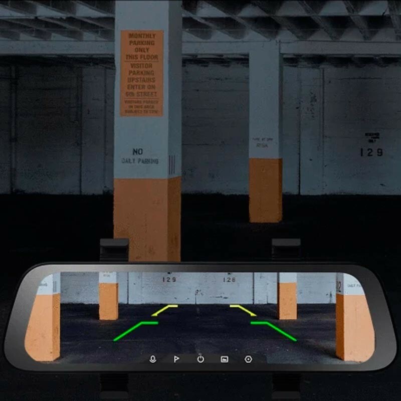 Xiaomi 70mai Rearview Dash Cam Wide Midrive D07 With Rearview Cam RC04 / Black