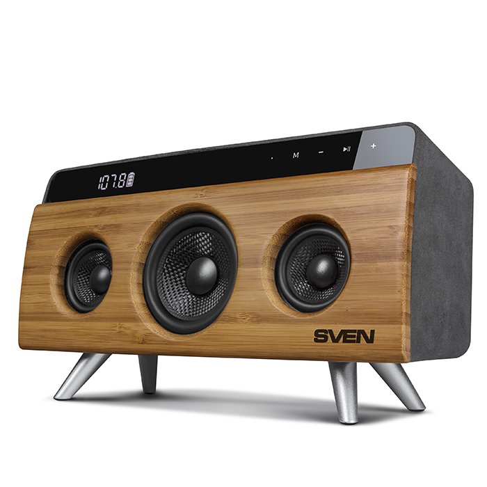 Sven HA-930 Bamboo / 30W Bluetooth / Brown