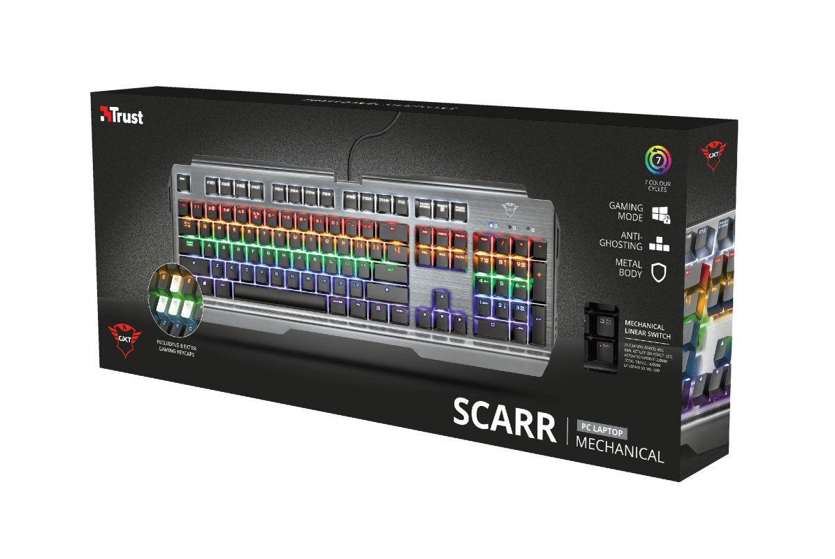Trust Gaming GXT 877 Scarr Mechanical Keyboard / Black