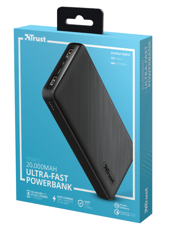 Trust Primo Ultra-Fast 20000mAh / Black