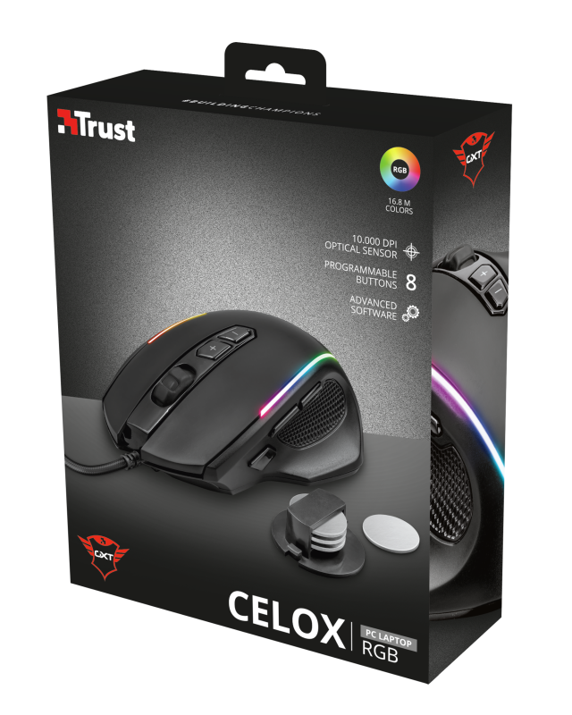 Trust Gaming GXT 165 Celox RGB Mouse / Black