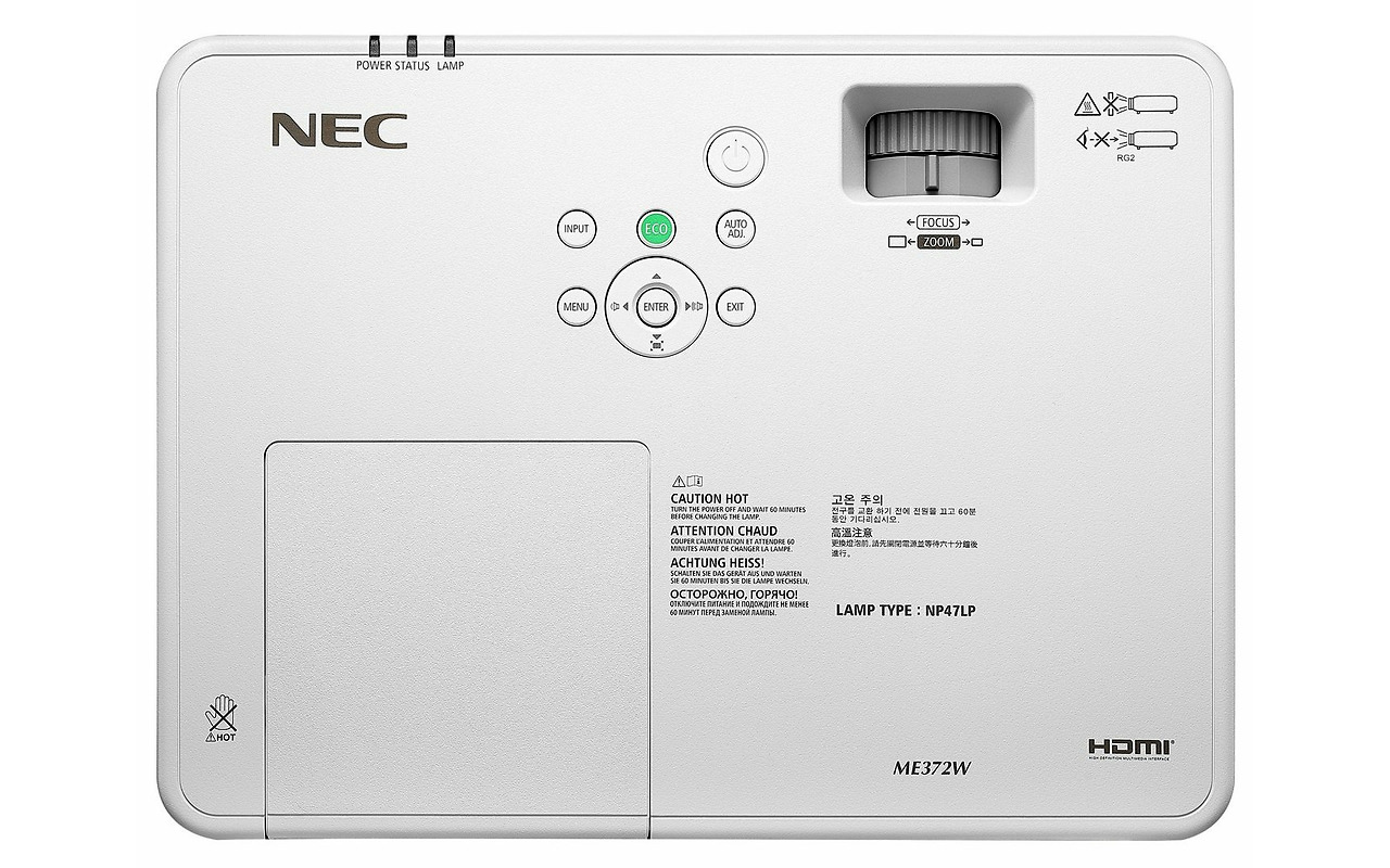 NEC ME372W LCD WXGA 3700Lum / White