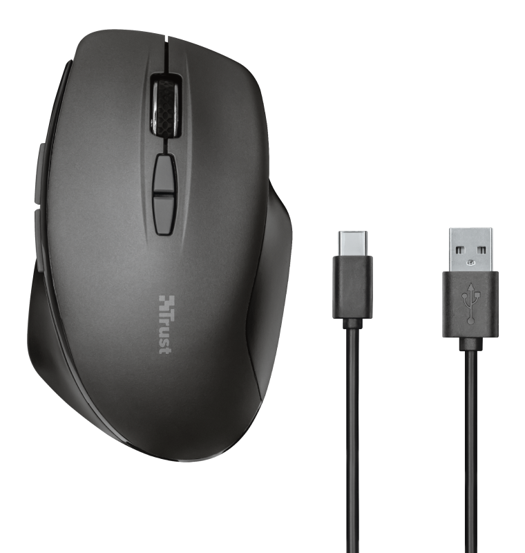Trust Themo Rechargeable Wireless Mouse / Black