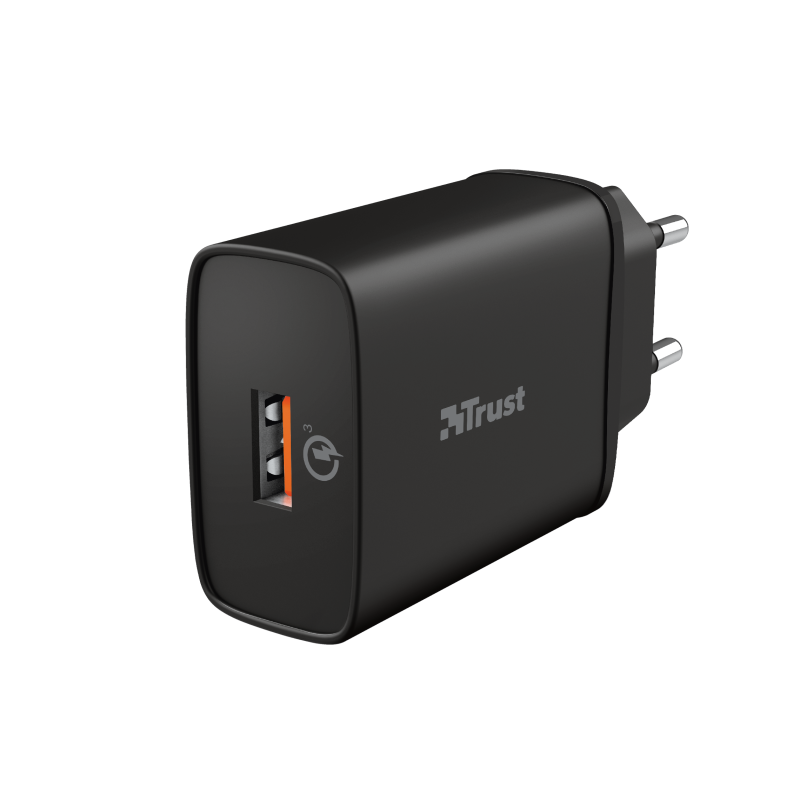 Trust Qmax 18W Ultra-Fast USB Wall Charger with QC3.0 / Black
