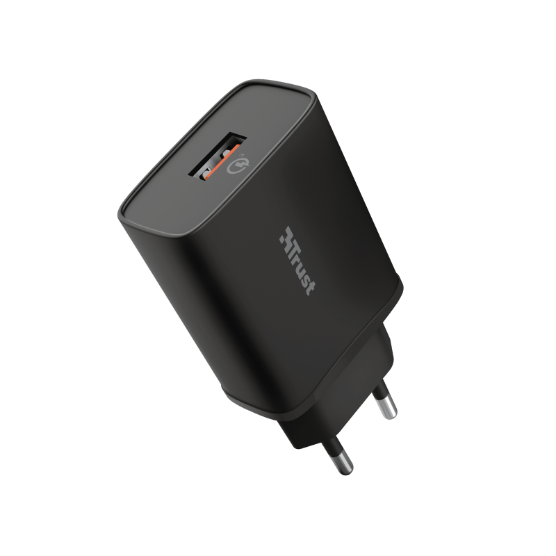 Trust Qmax 18W Ultra-Fast USB Wall Charger with QC3.0 / Black