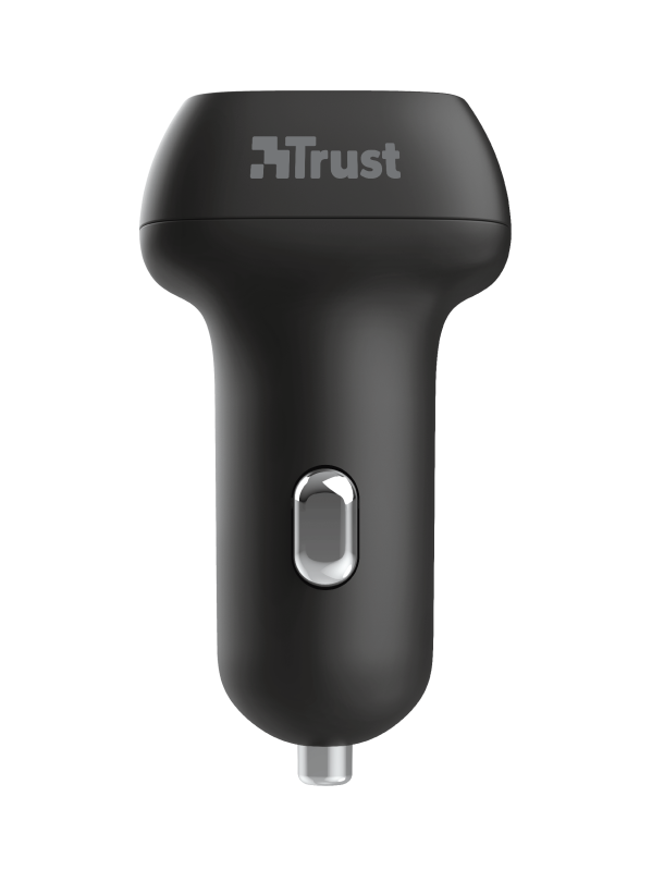 Trust Qmax 30W Ultra-Fast Dual USB Car Charger with QC3.0 / Black