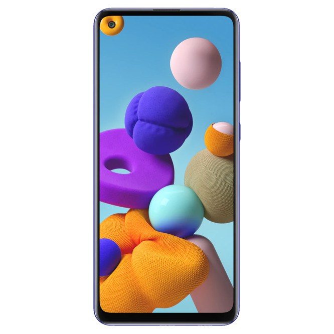 Samsung Galaxy A21s / 6.5" 720x1600 PLS / Exynos 850 / 4GB / 64GB / 5000mAh / Blue