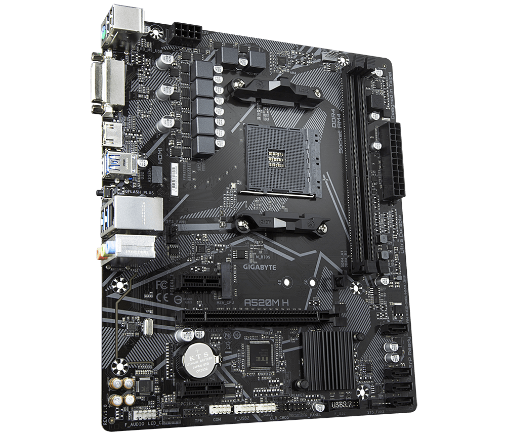 GIGABYTE GA-A520M H / mATX Socket AM4 Dual 2xDDR4-5100