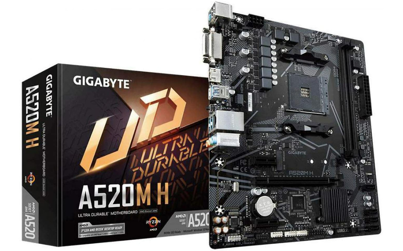 GIGABYTE GA-A520M H / mATX Socket AM4 Dual 2xDDR4-5100