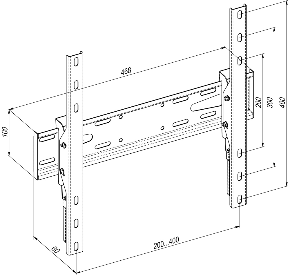 KSL WMO-6241N Wall Mount / Black