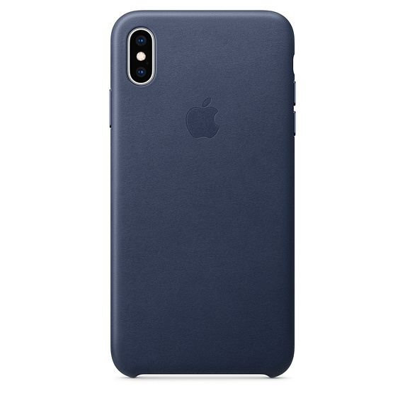 Apple Original iPhone XS Leather Case / Blue