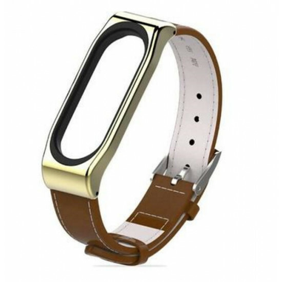 Xiaomi Strap Piele MiJobs Mi Band 5 / 4 / 3 / Brown