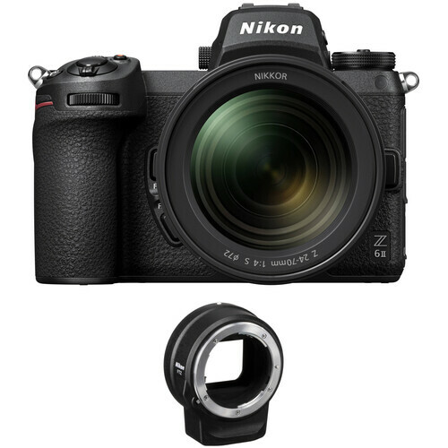 Nikon Z 6II + 24-70mm F4 + FTZ Adapter Kit / VOA060K003 / Black