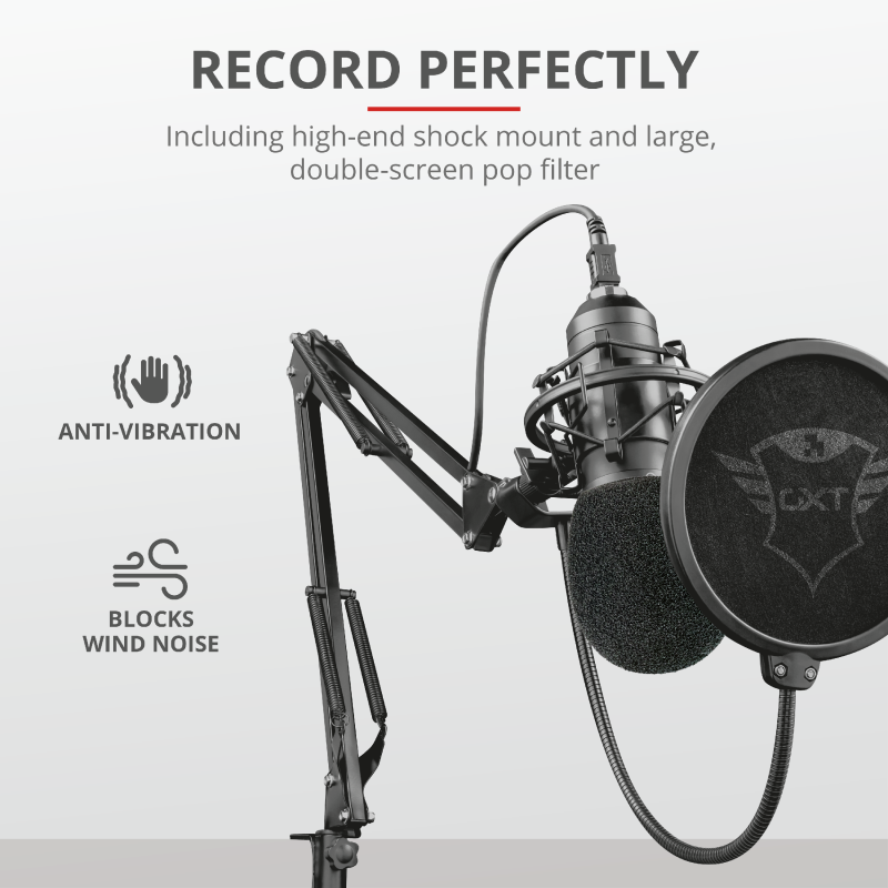 Trust Gaming GXT 252+ Emita Plus Streaming Microphone / Black