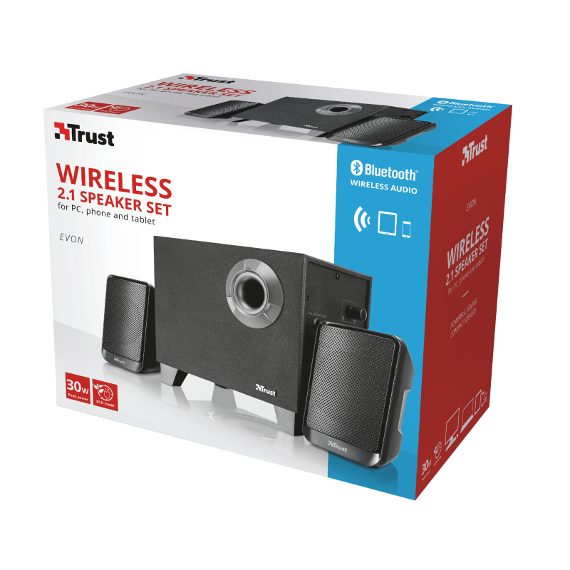 Trust Evon 2.1 Speaker Set with Bluetooth 20W / Black