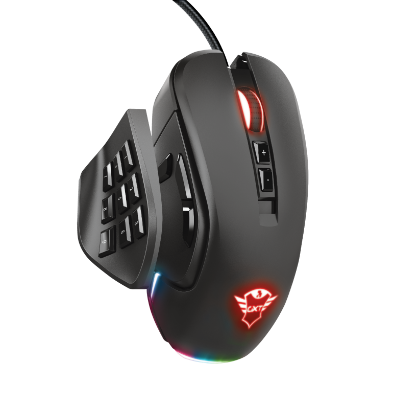 Trust Gaming GXT 970 Morfix Customisable Mouse / Black