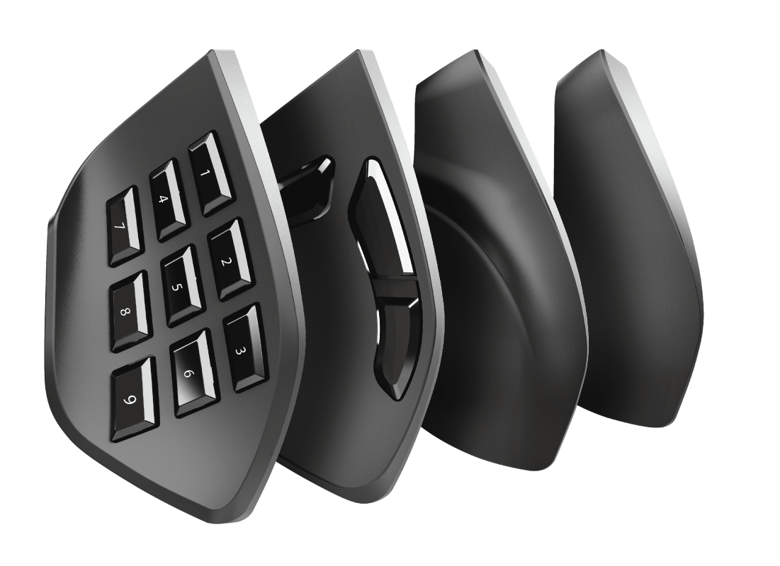 Trust Gaming GXT 970 Morfix Customisable Mouse / Black