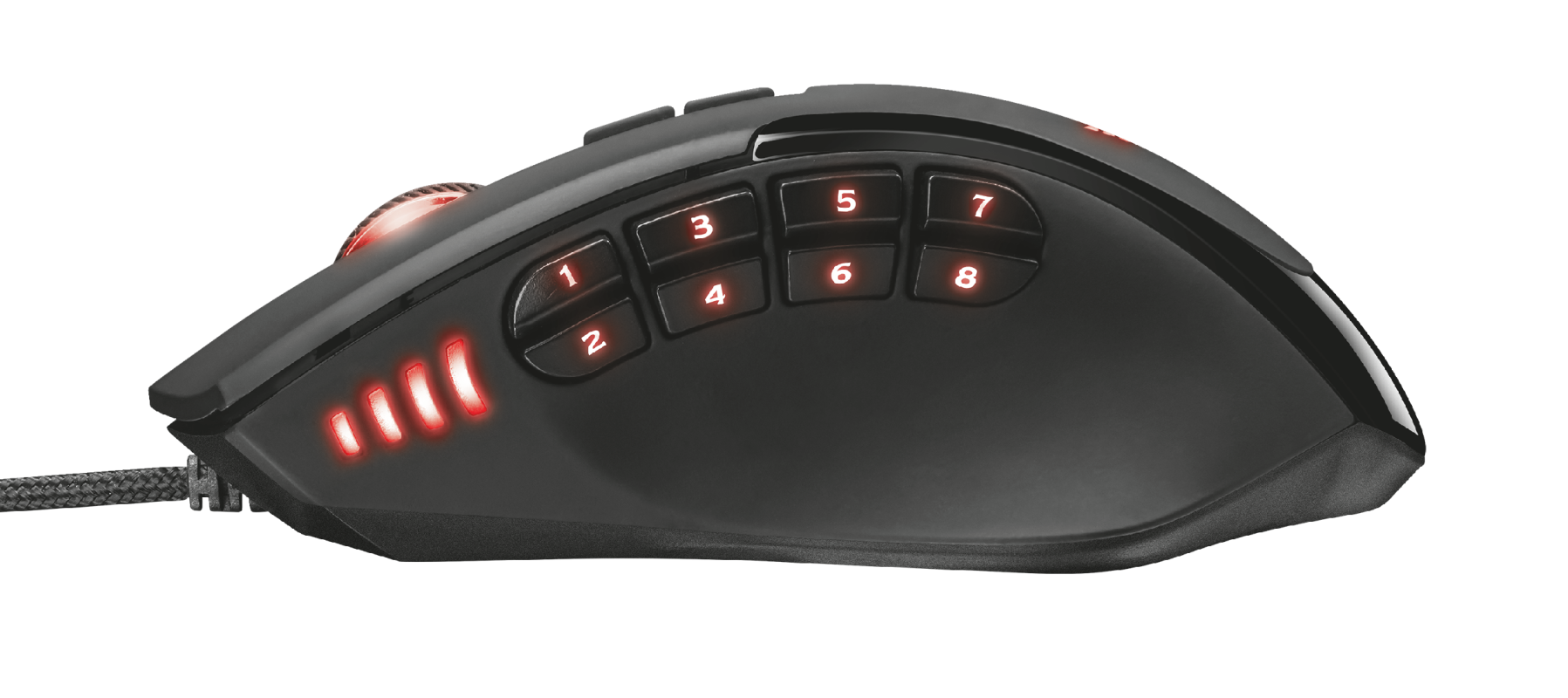Trust Gaming GXT 164 Sikanda MMO Mouse / Black