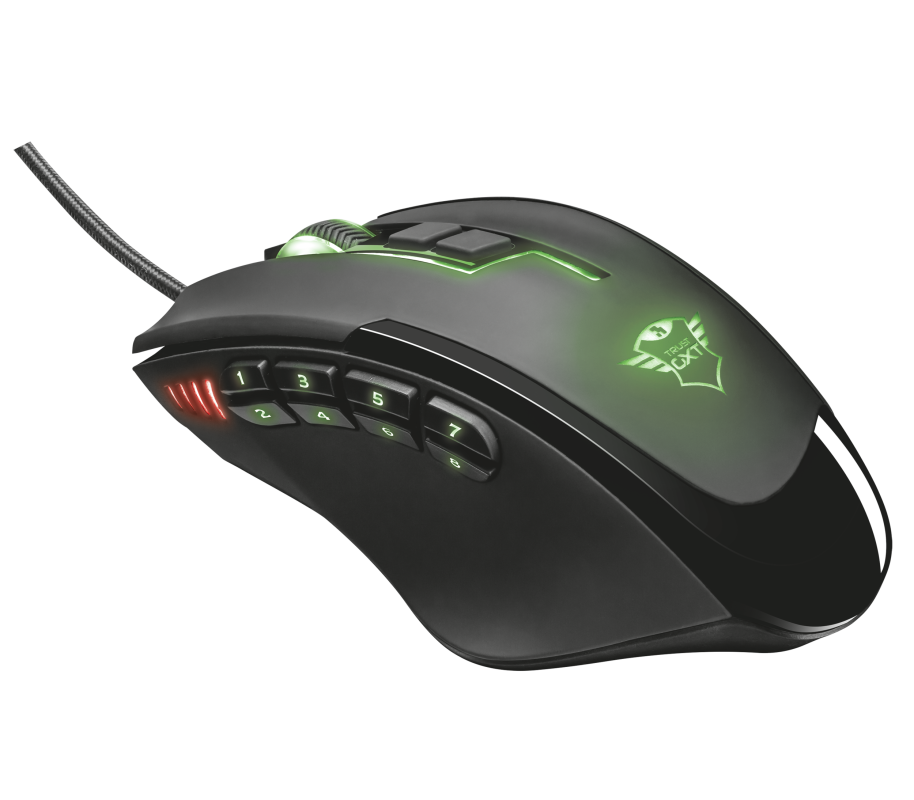 Trust Gaming GXT 164 Sikanda MMO Mouse / Black