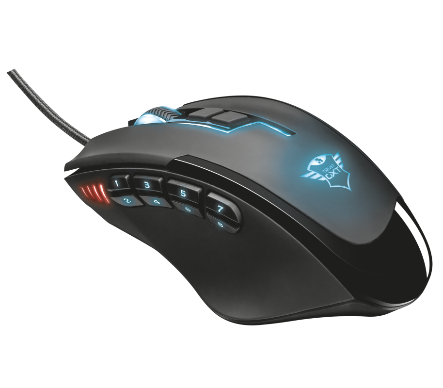 Trust Gaming GXT 164 Sikanda MMO Mouse / Black